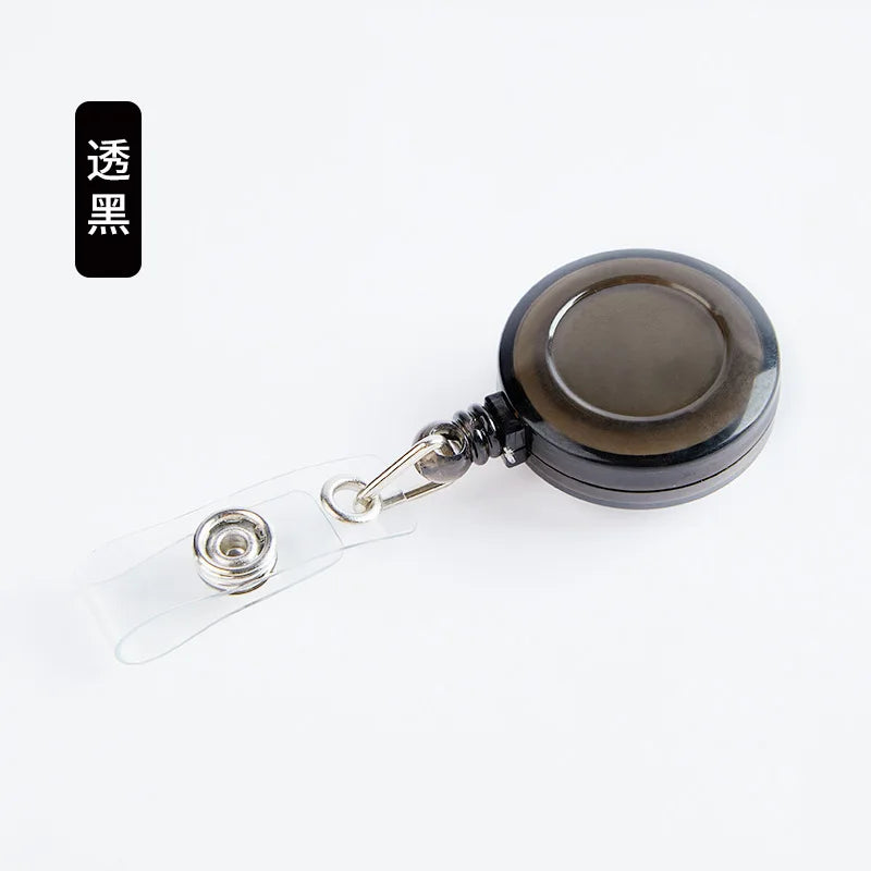 Retractable Badge Reel Set With Heavy Duty ID Card Holder