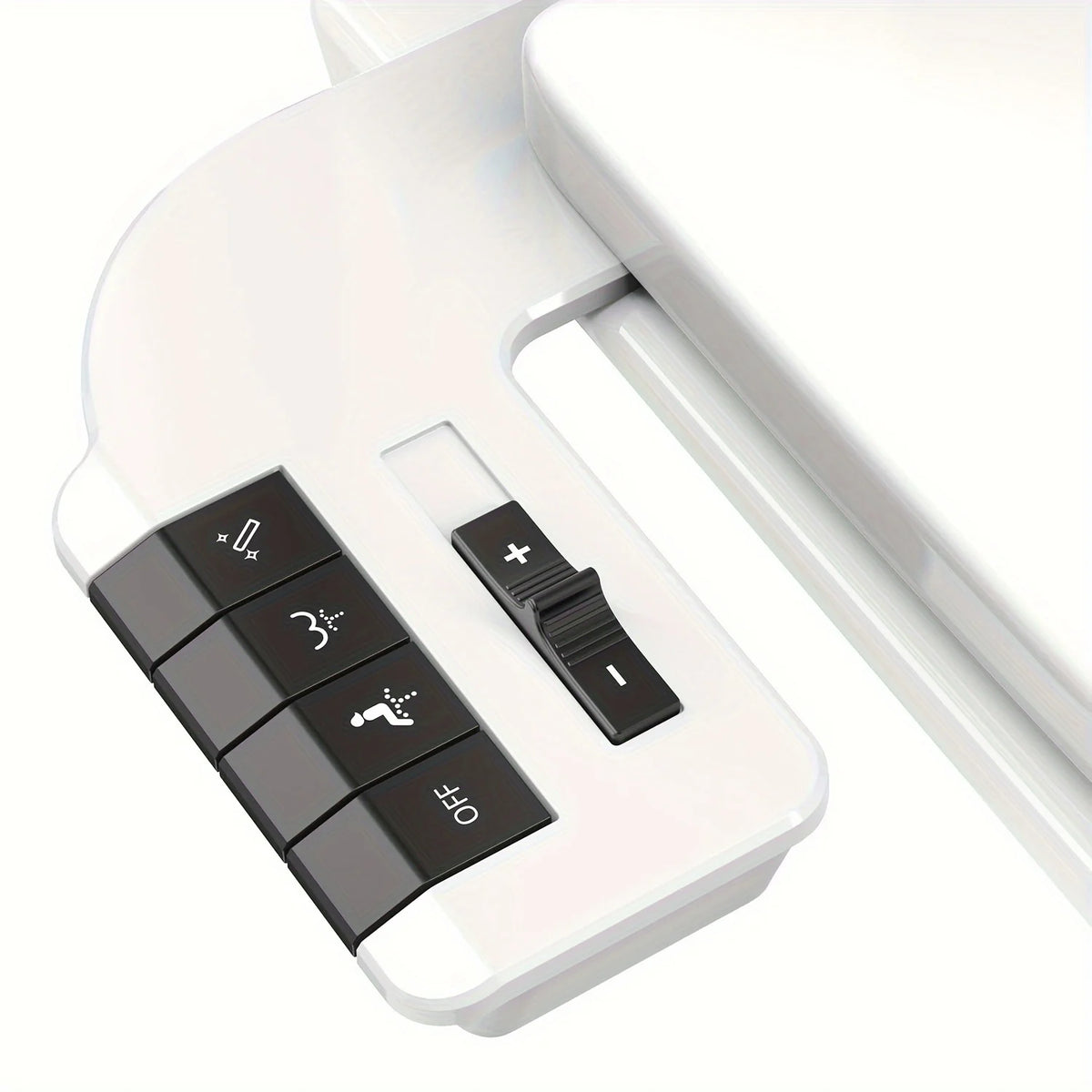 Non-Electric Dual Nozzle Toilet Bidet Attachment With Water Pressure Control