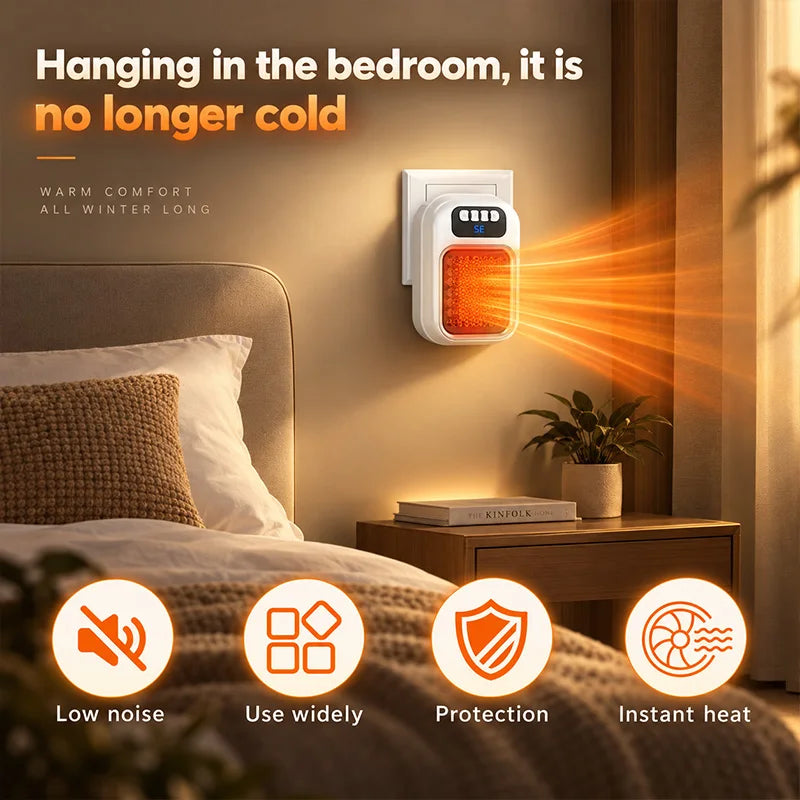 Portable Electric Patio Heater Warm Air Fan For Indoor Use