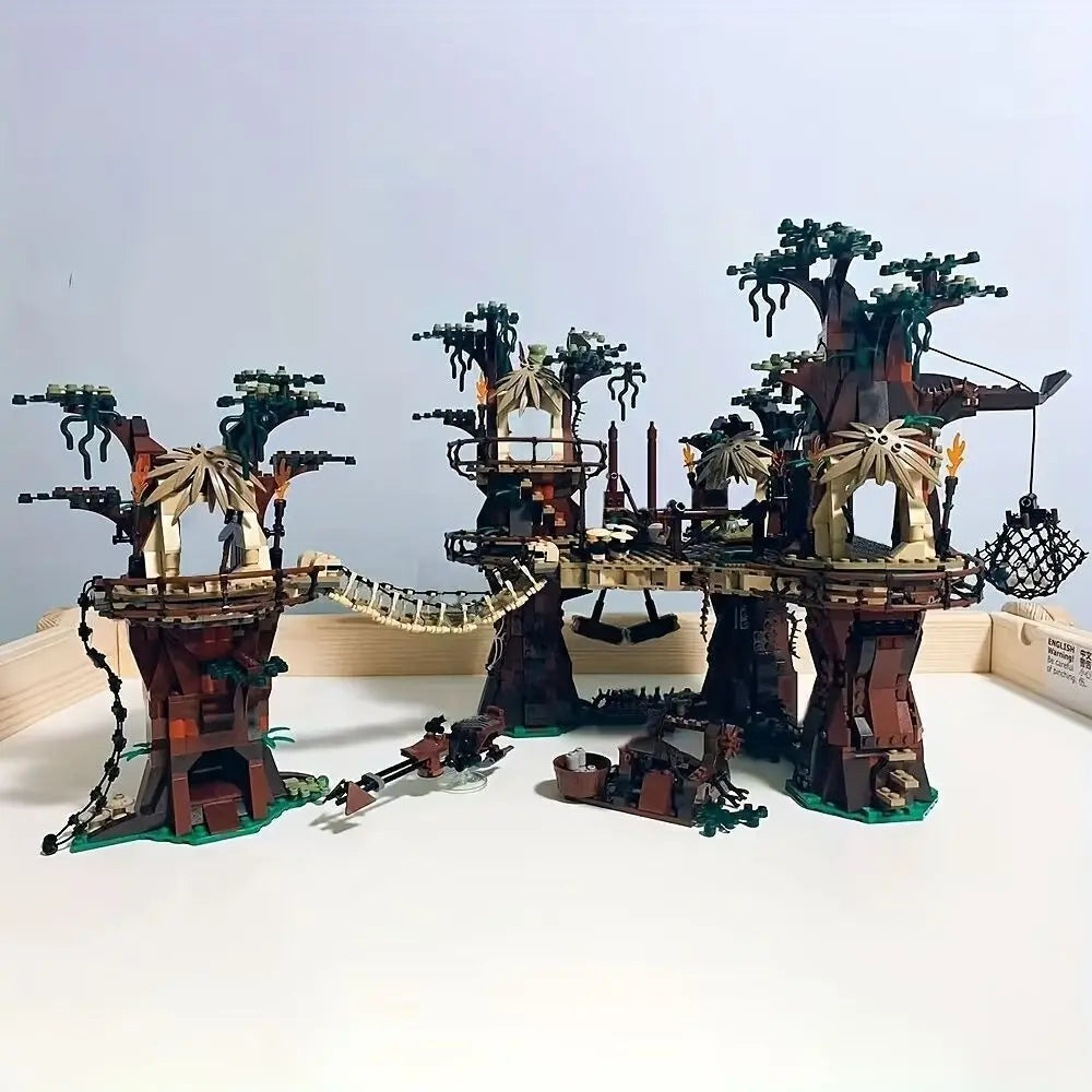 Forest Tribe Village Adventure Building Blocks Construction Set for Creative Play