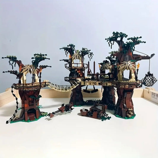 Forest Tribe Village Adventure Building Blocks Construction Set for Creative Play