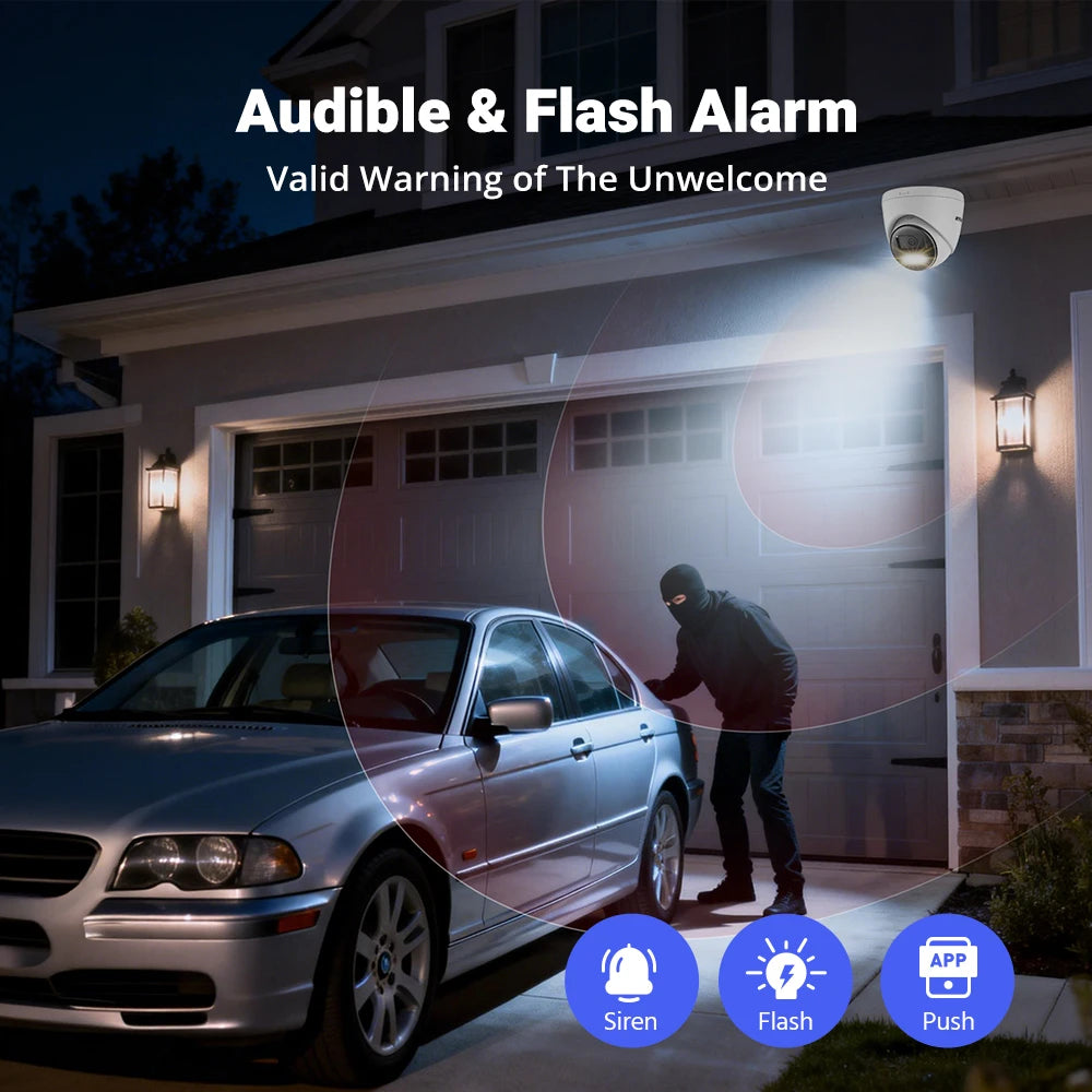 ANNKE 3K Dual Light PoE Security Camera System With NVR
