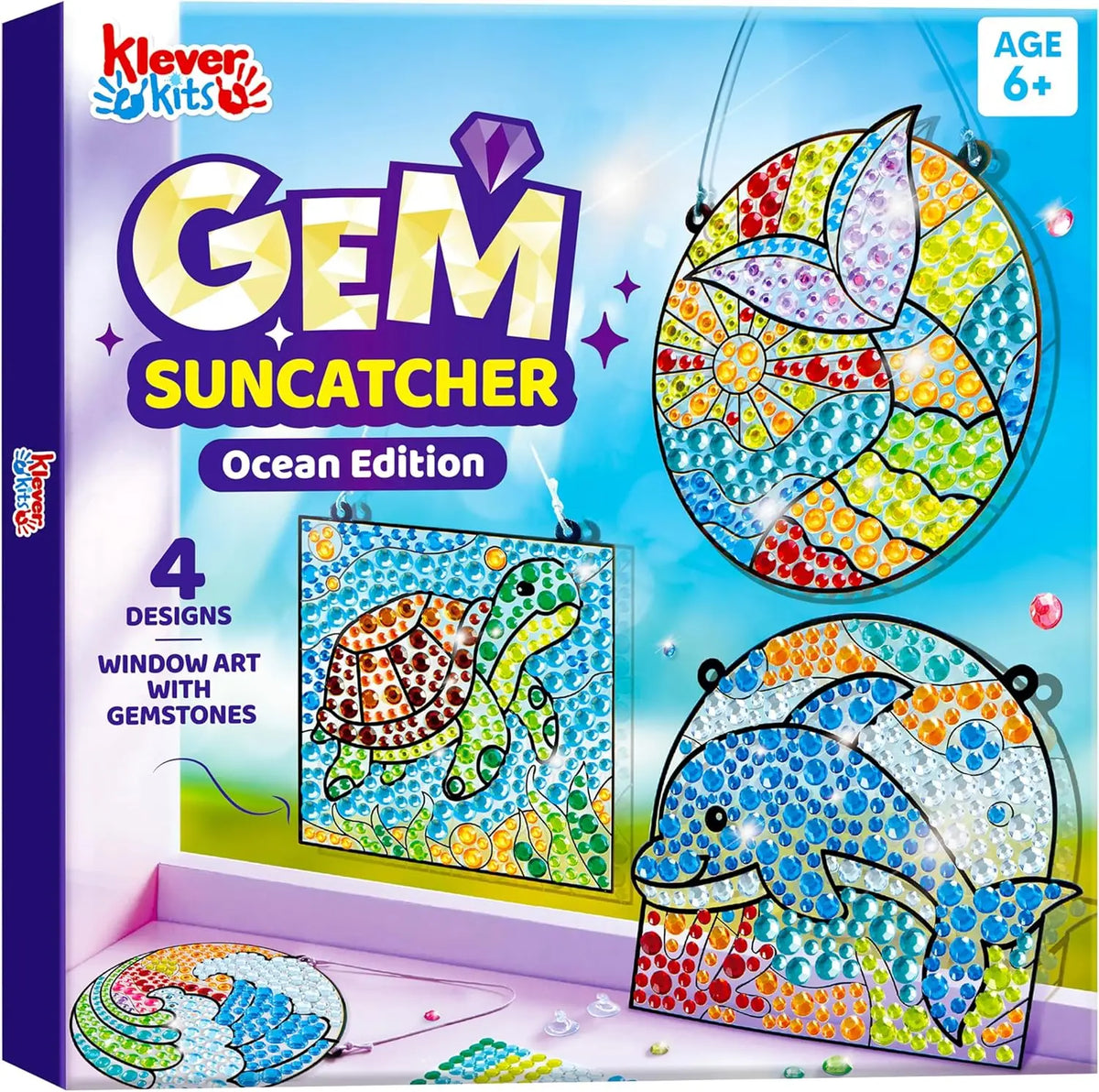 Joyfy Suncatcher Window Art And Gem Craft Kit for Kids