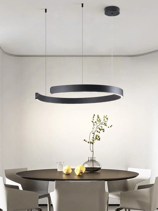 SLL Modern Nordic LED Ring Pendant Light for Living Spaces