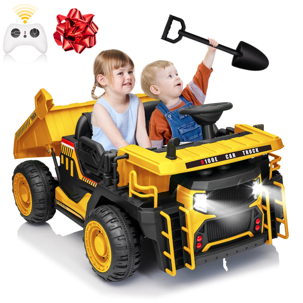JOYRACER 24V Electric Ride On Dump Truck With Remote Control
