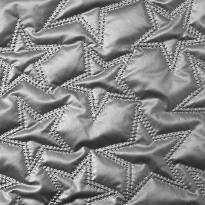 PU Artificial Leather Fabric Star Pattern For Sewing And Crafts