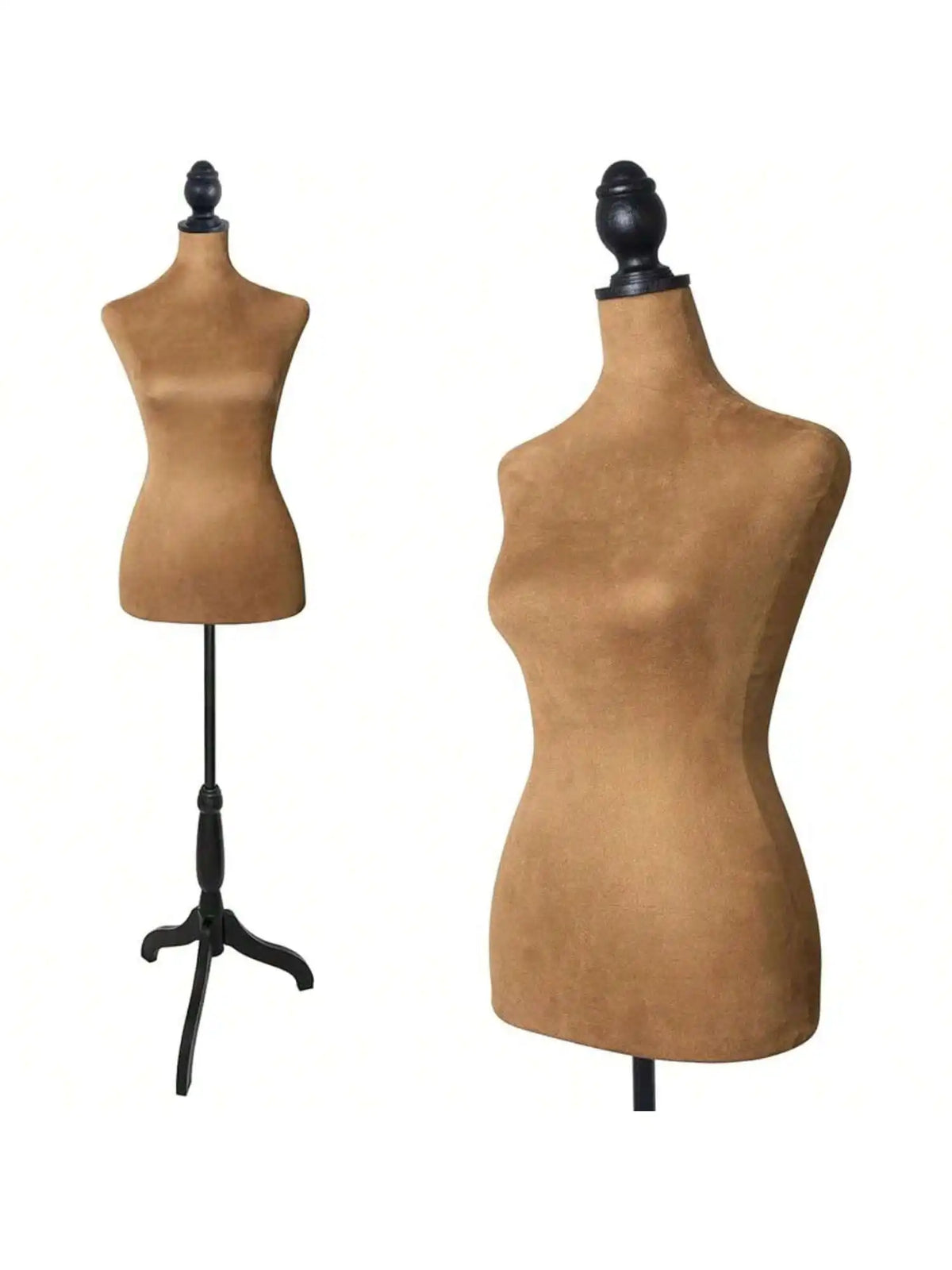 Female Mannequin Dress Form Torso With Adjustable Tripod Stand
