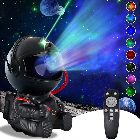 LED BARZ Astronaut Galaxy Projector With Nebula Effects Remote Control