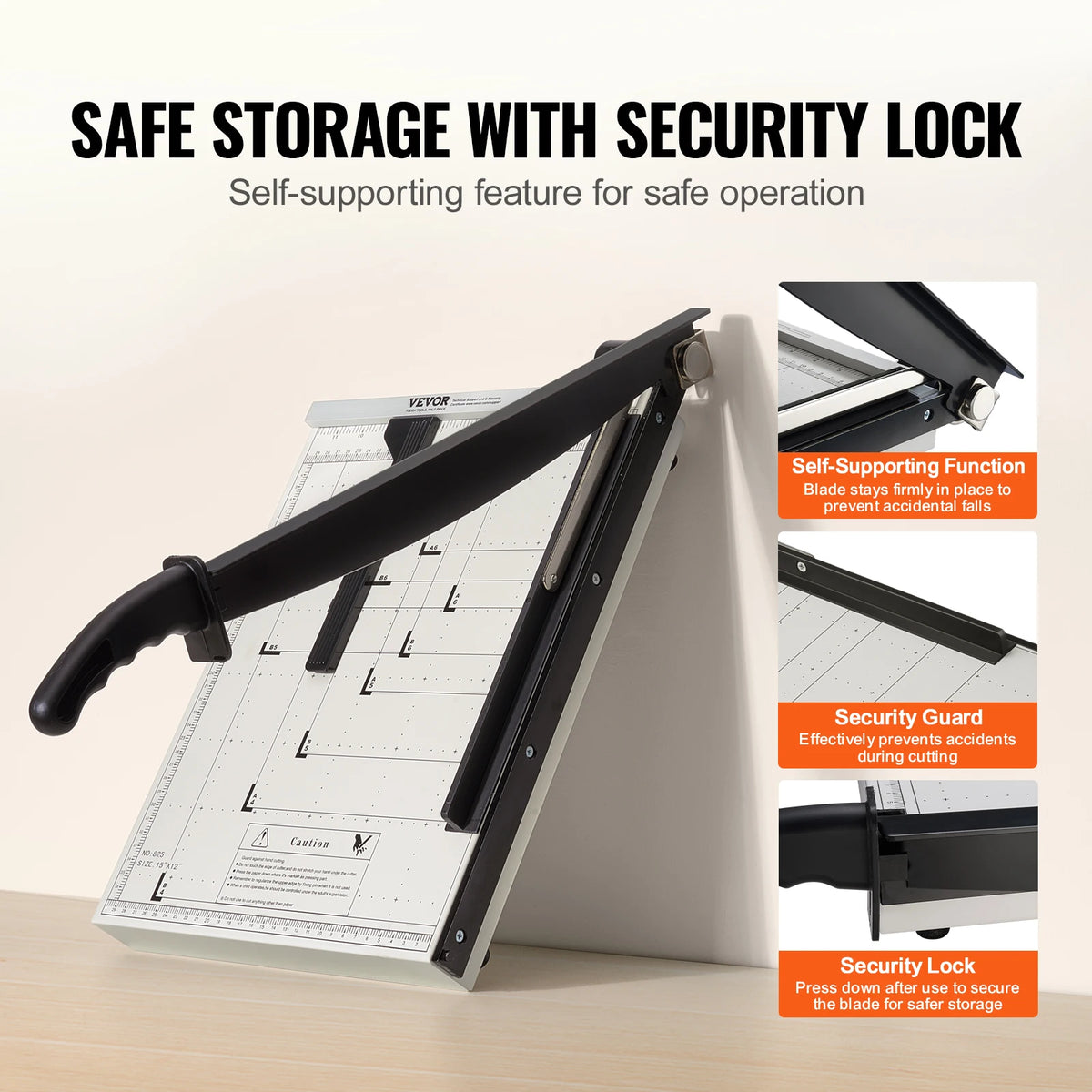 SucceBuy Heavy Duty Guillotine Paper Cutter for Home Office Use