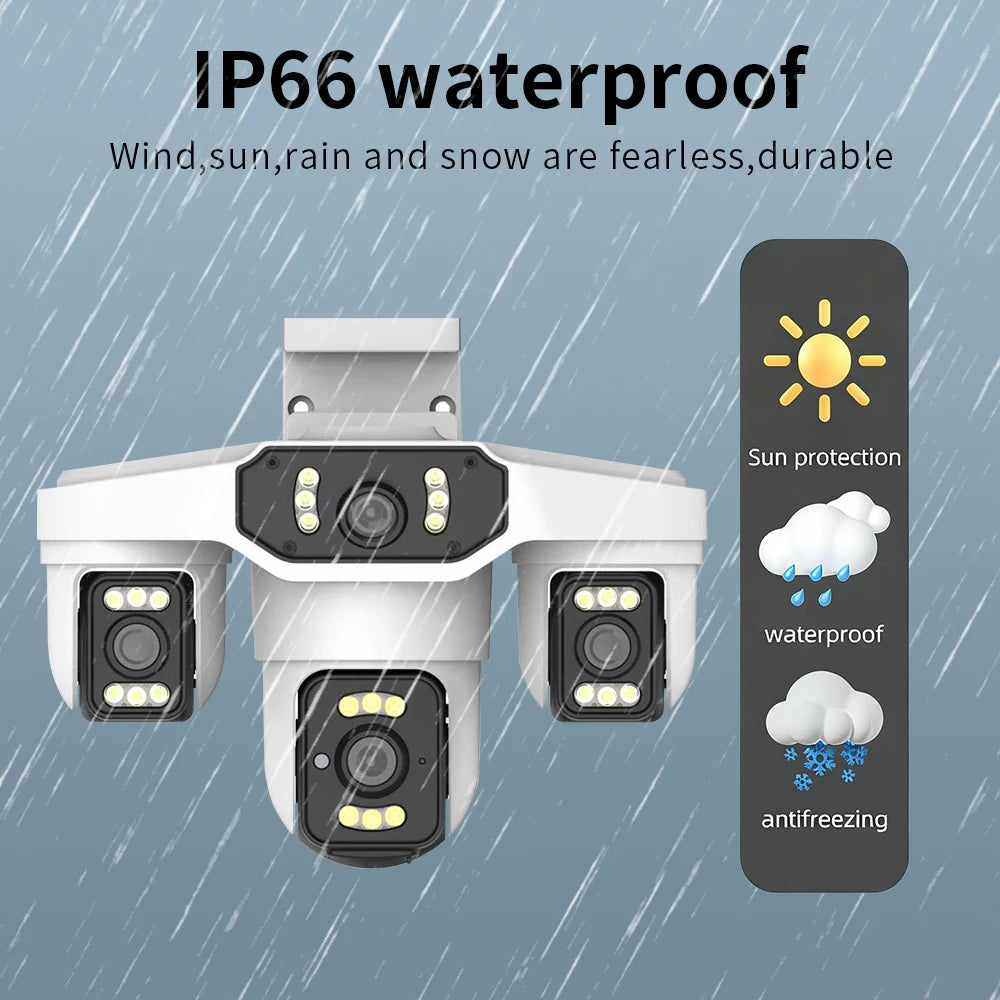 Cugo Triple Lens WiFi PTZ Outdoor Security Camera System