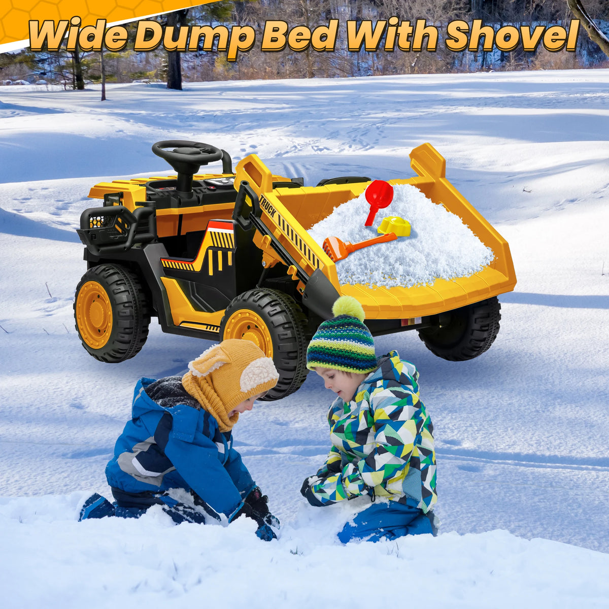 JOYRACER 24V Electric Ride On Dump Truck With Remote Control