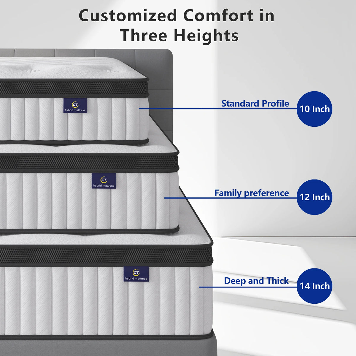 Premium Hybrid Mattress With Pocket Springs And Medium Firm Support