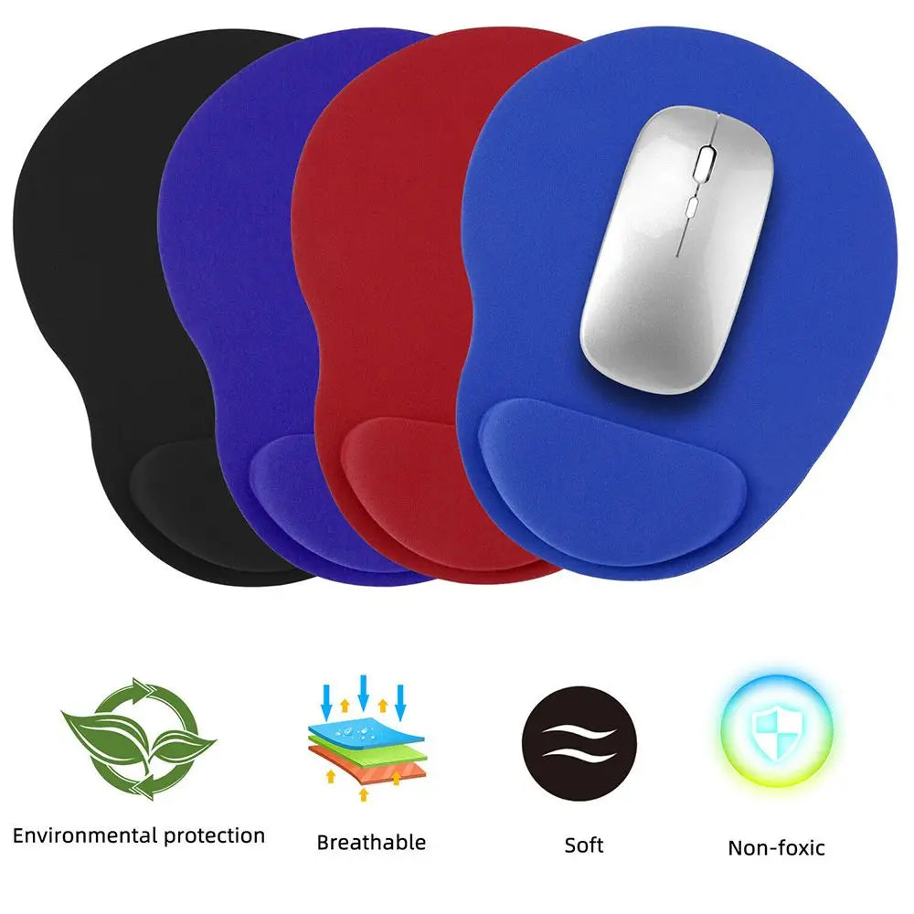 Ergonomic Memory Foam Mouse Pad With Non Slip Wrist Support