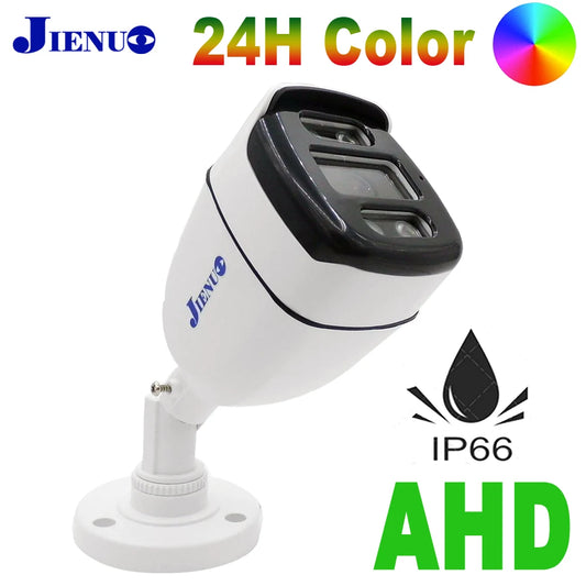JIENUO 1080P Full Color Night Vision Outdoor CCTV Security Camera