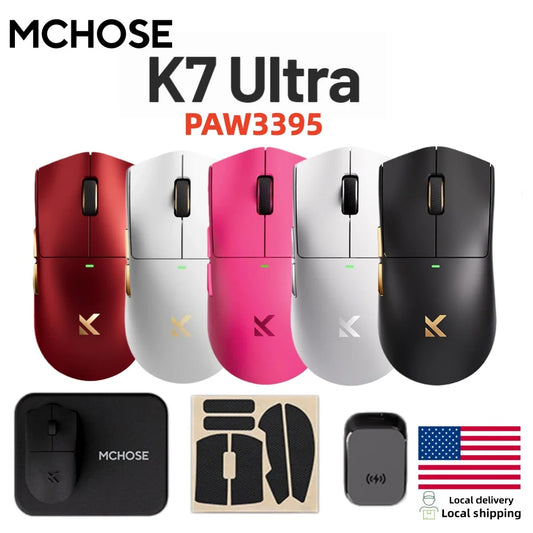 MCHOSE K7 Ultra Wireless Gaming Mouse With Magnetic Charging Dock