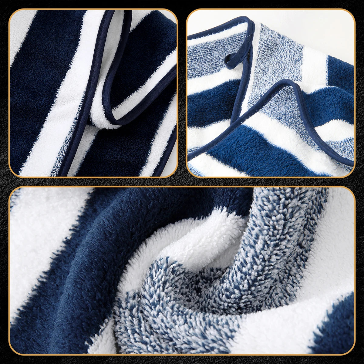 Premium Microfiber Eight Piece Bath And Face Towel Set