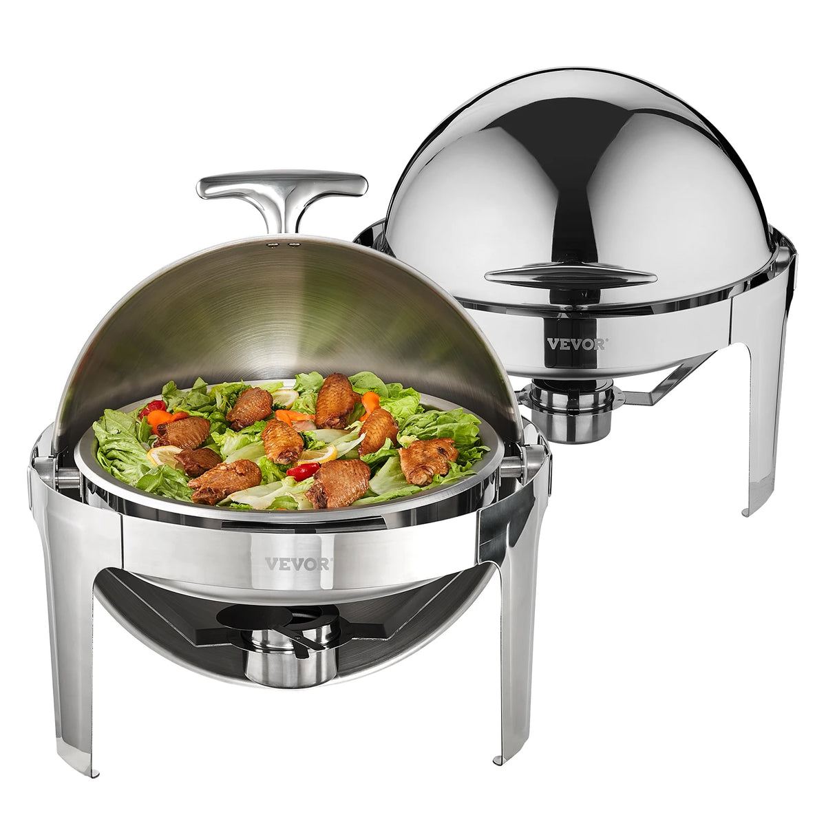 SucceBuy Heavy Duty Roll Top Chafing Dish Catering Buffet Warmer