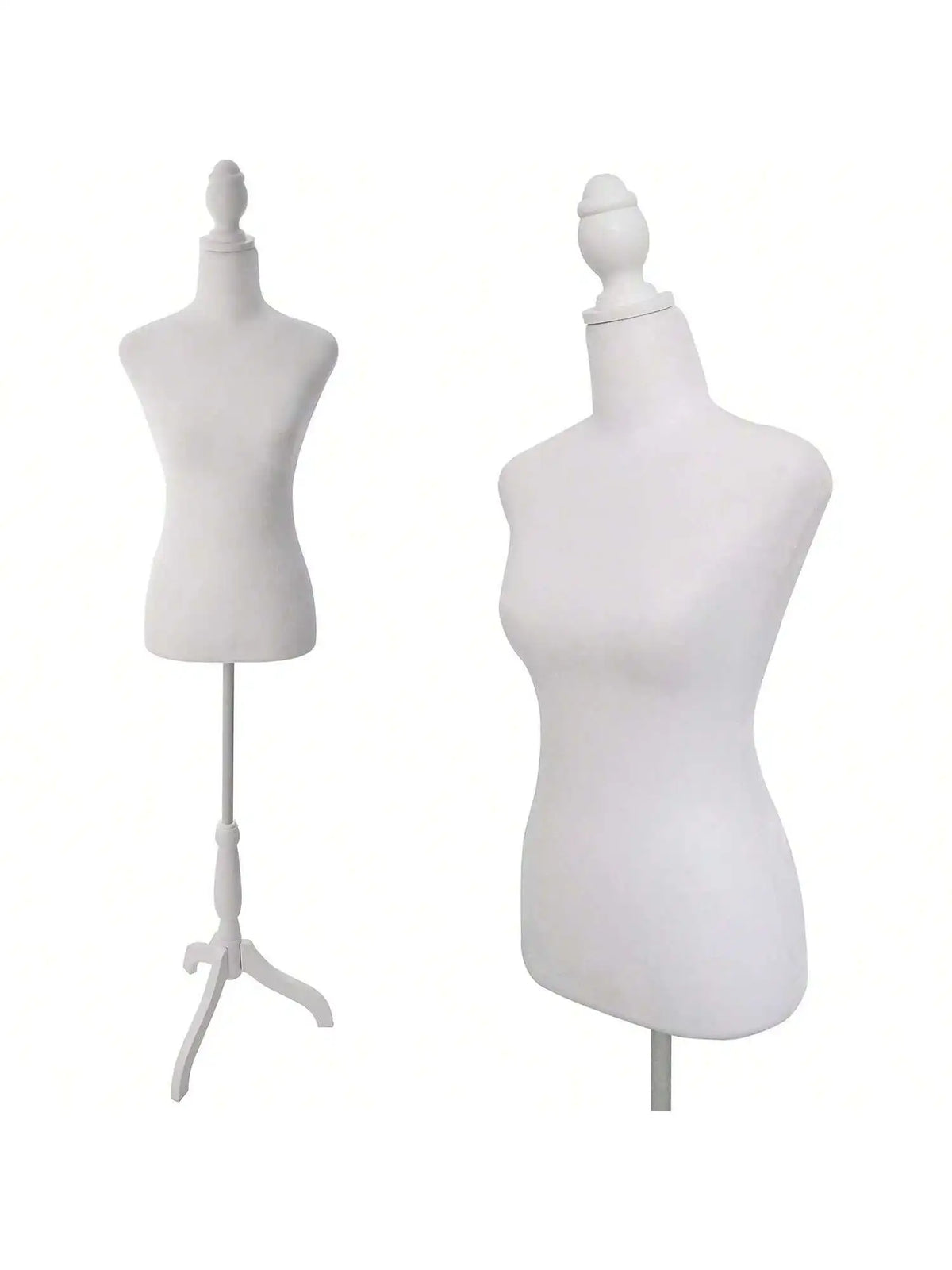 Female Mannequin Dress Form Torso With Adjustable Tripod Stand