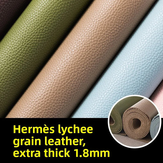 Thickened Soft PU Suede Lychee Faux Leather Sewing Fabric