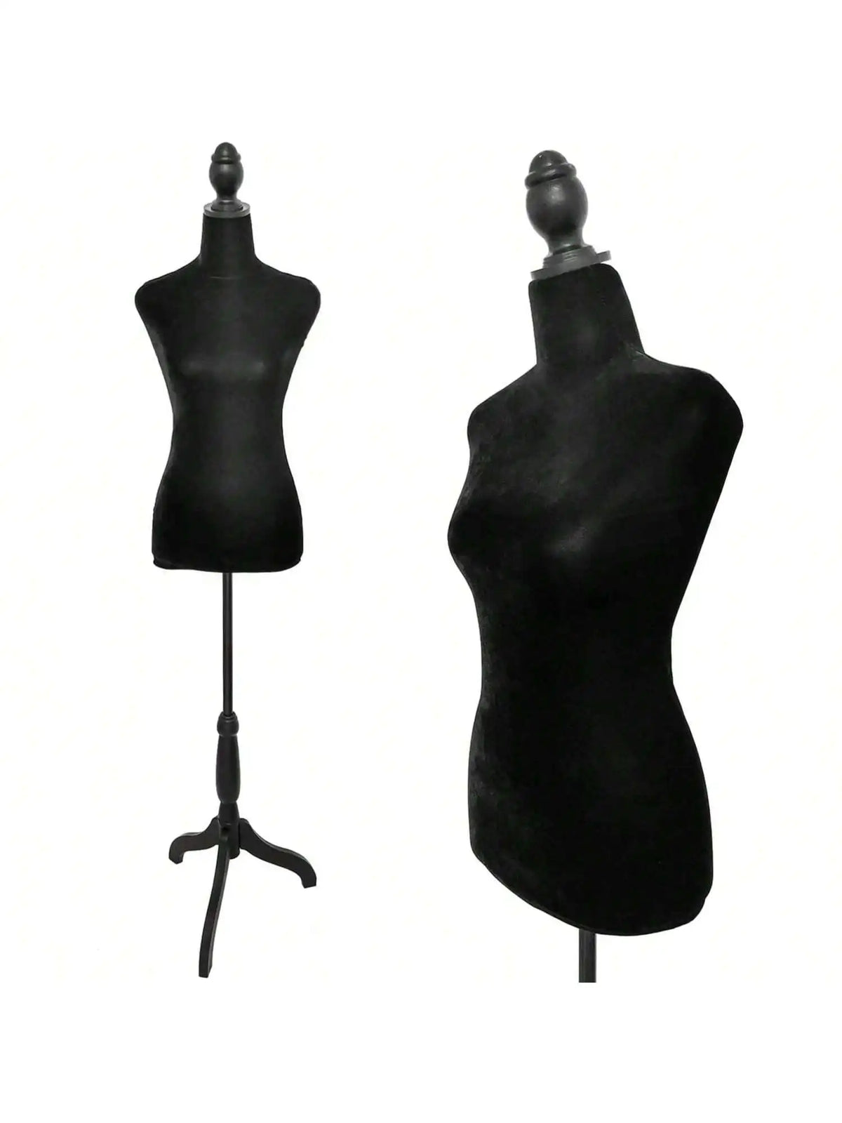 Female Mannequin Dress Form Torso With Adjustable Tripod Stand
