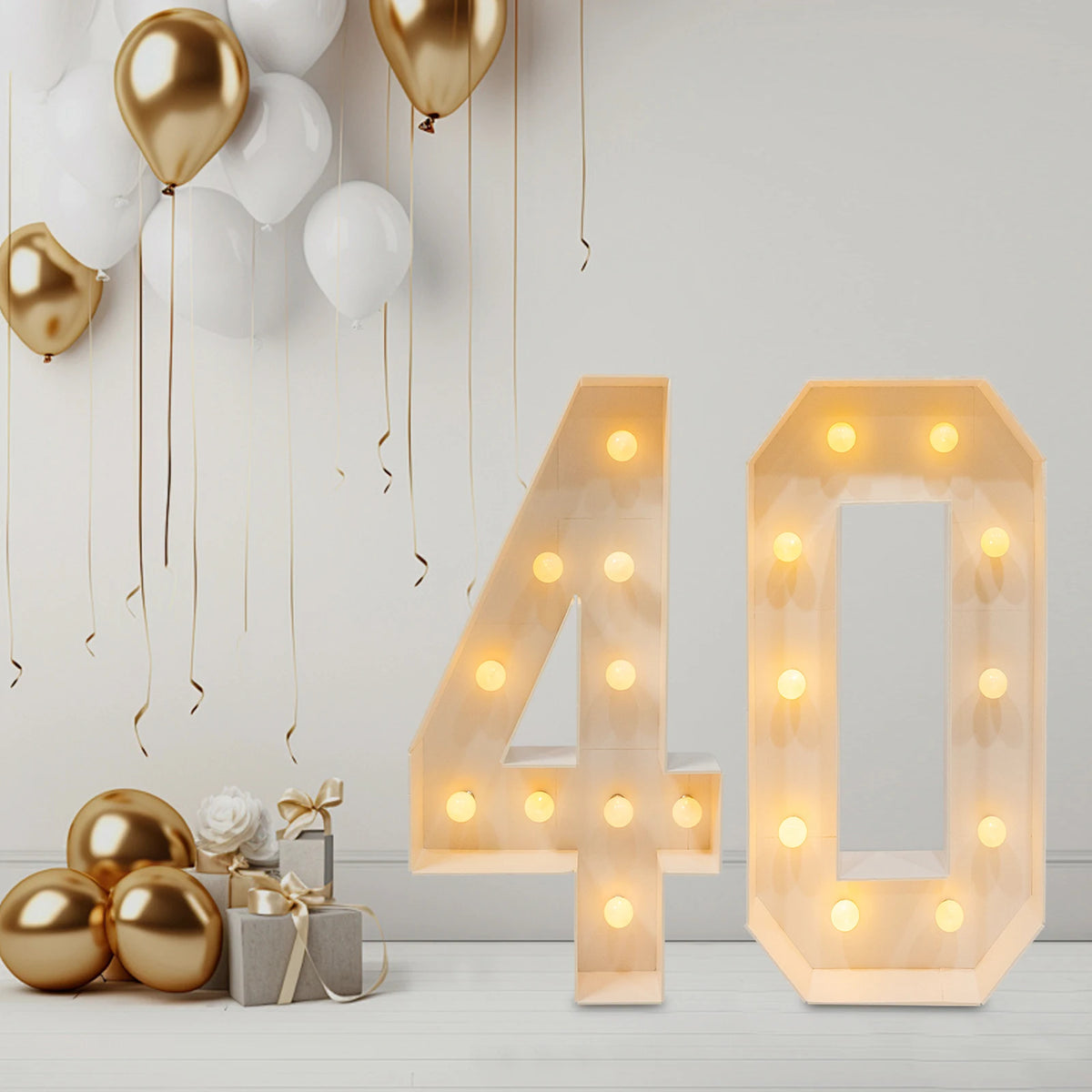 LED Light Up Numbers for Birthday Party Decorations