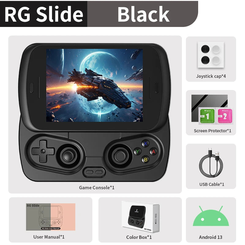 Anbernic RG Slide Android Retro Handheld Gaming Console AI Support