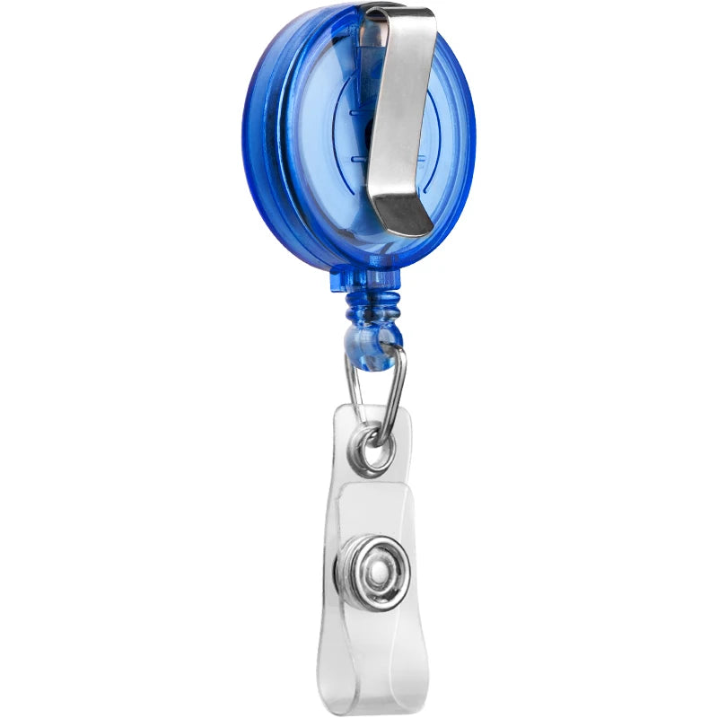 Retractable Badge Reel Set With Heavy Duty ID Card Holder