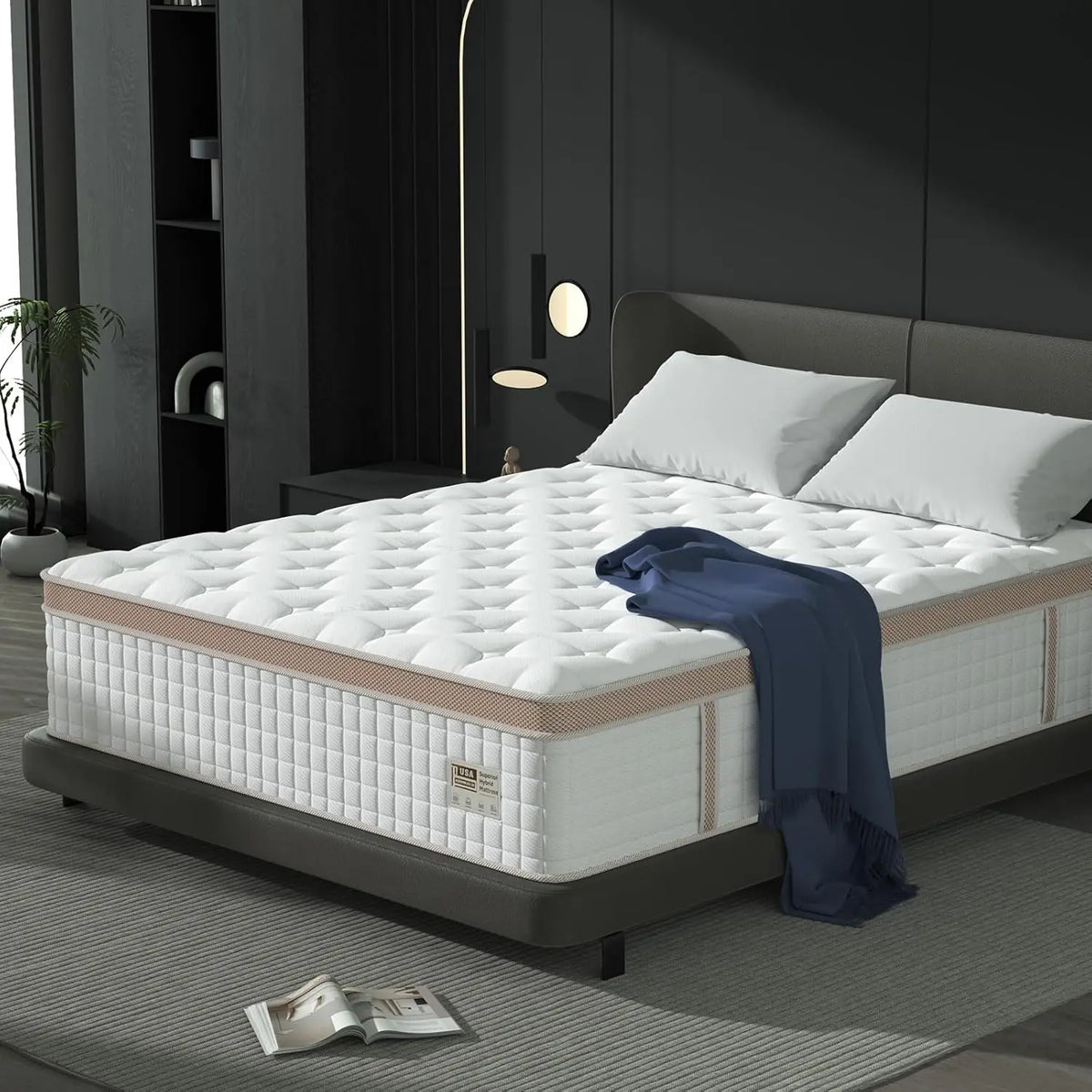 BedStory Hybrid Mattress With Gel Memory Foam And Pocket Springs