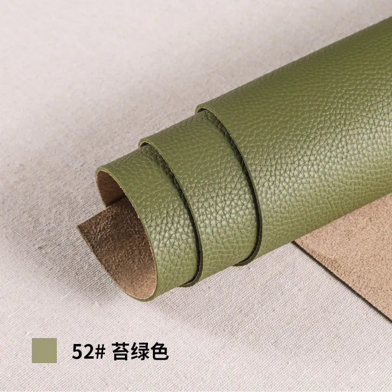 Thickened Soft PU Suede Lychee Faux Leather Sewing Fabric