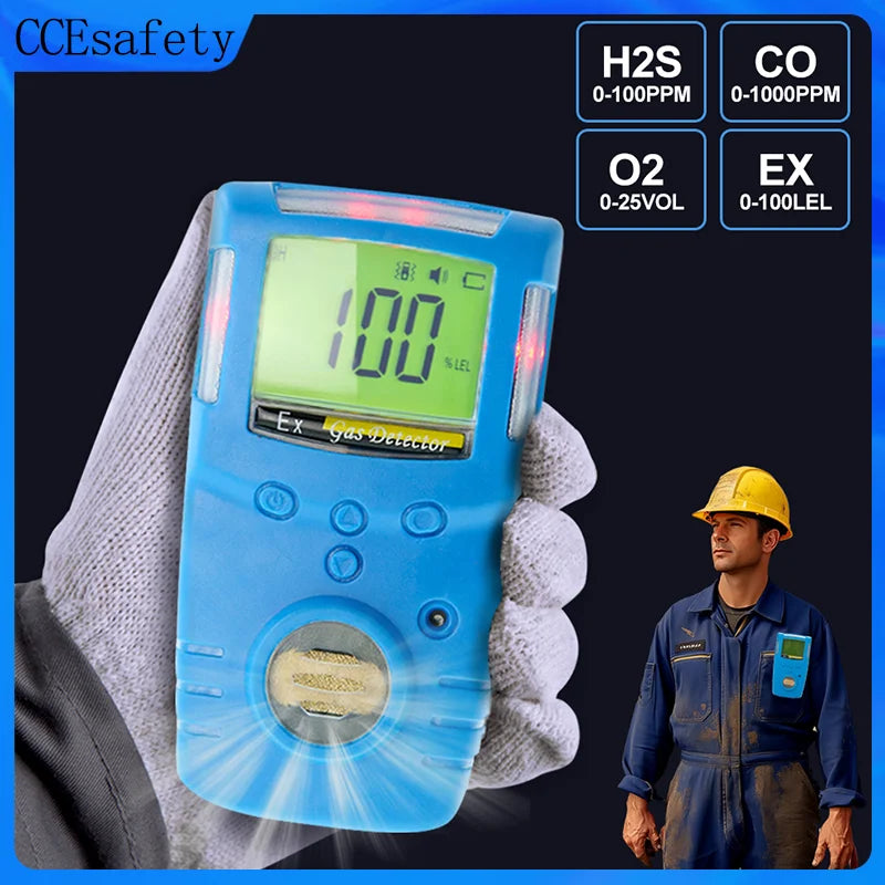 CCEsafety GC210 Portable Multi Gas Detector With LCD Alarm
