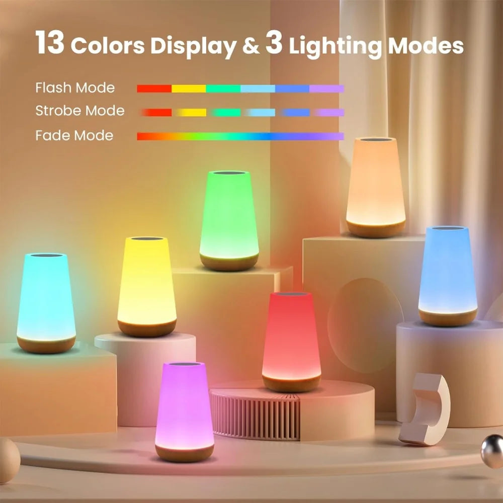 Portable Rechargeable Touch Night Light For Bedroom