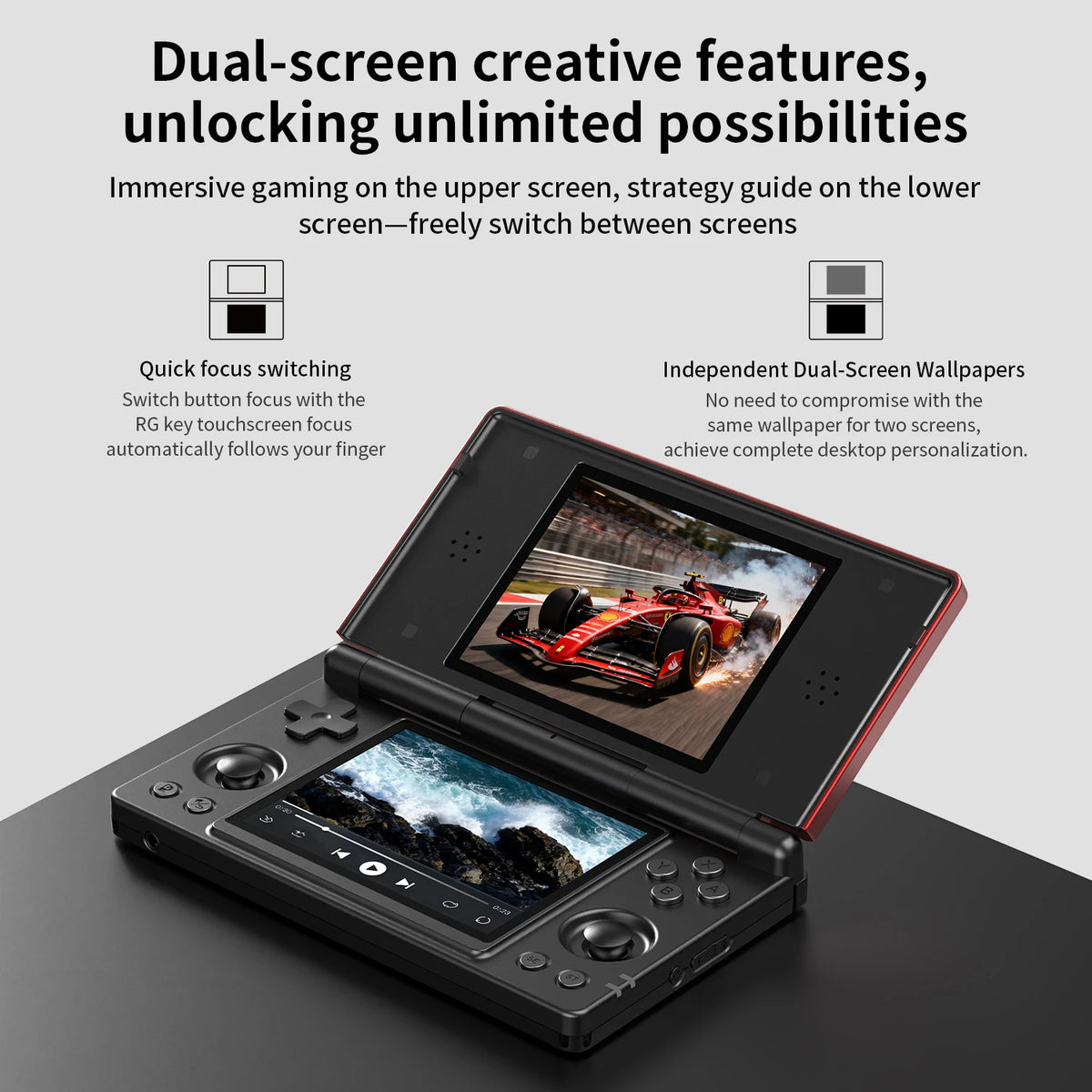 Anbernic RG DS Dual Screen Handheld Gaming Console Android 14