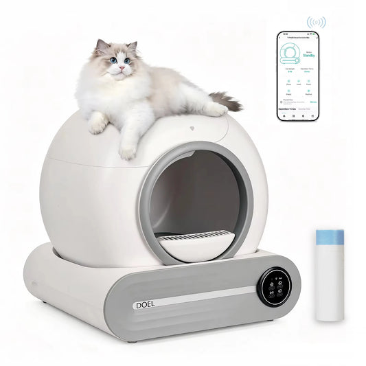 DOEL Smart Self-Cleaning Cat Litter Box With App Control