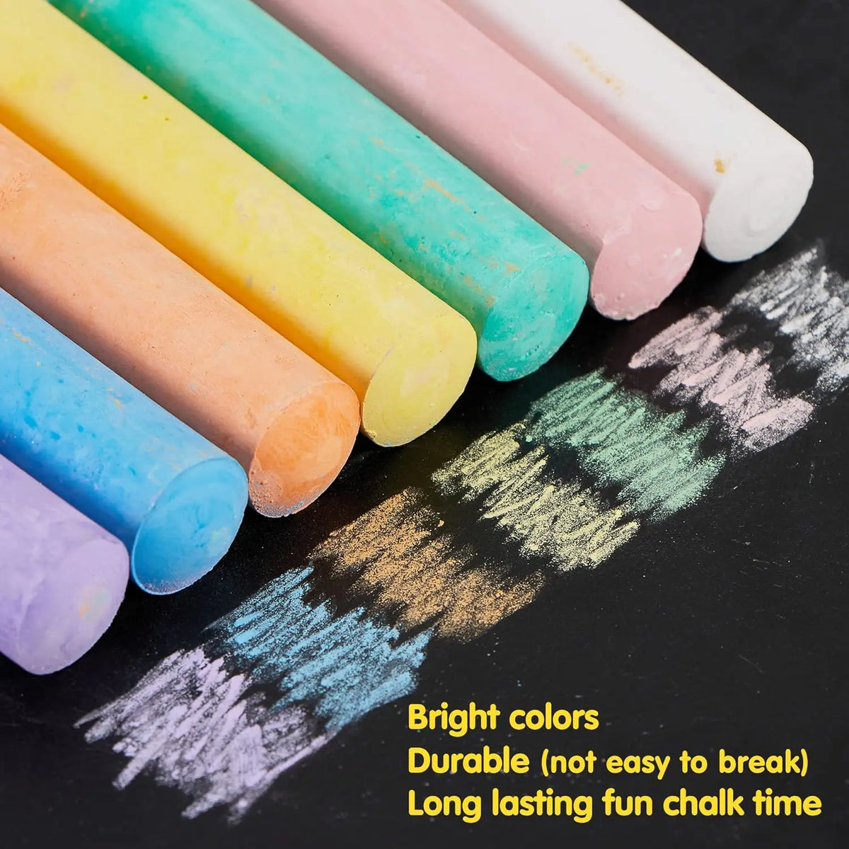 Joyfy Washable Sidewalk Chalk Set for Outdoor Art and Play