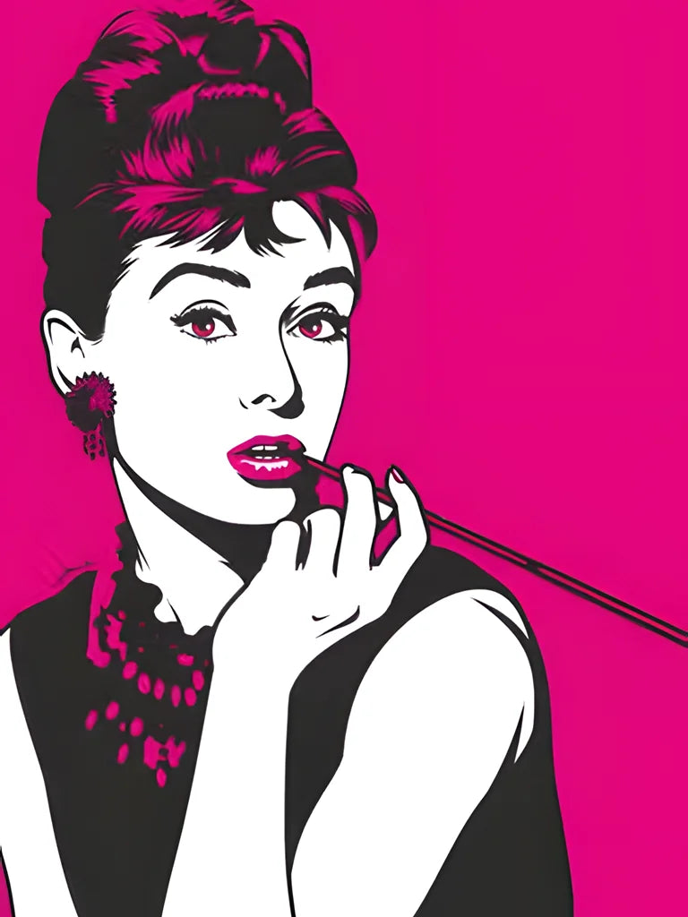 Audrey Hepburn Diamond Embroidery Painting Kit for Home Decor