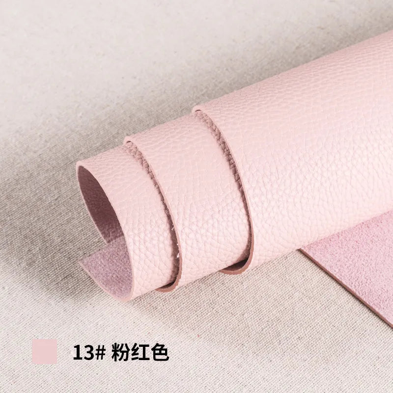 Thickened Soft PU Suede Lychee Faux Leather Sewing Fabric