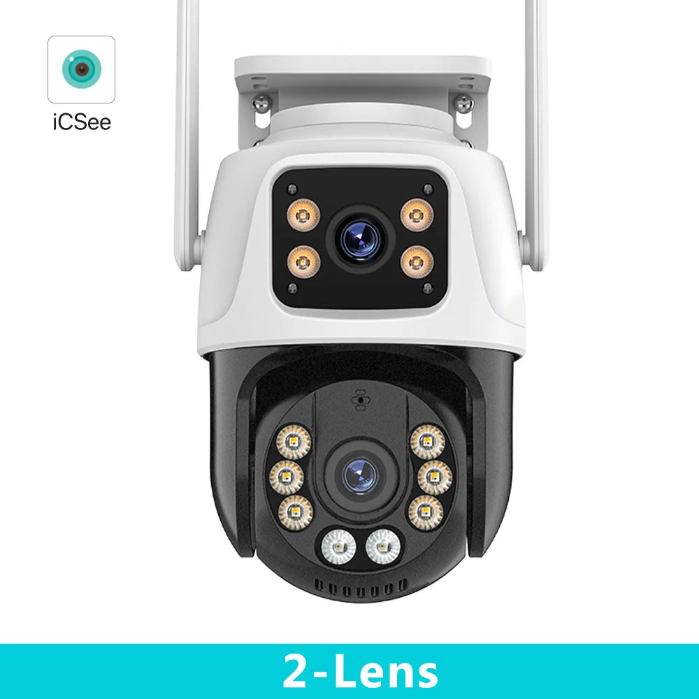 UDECER PTZ WiFi Security Camera With Three Lens Auto Tracking