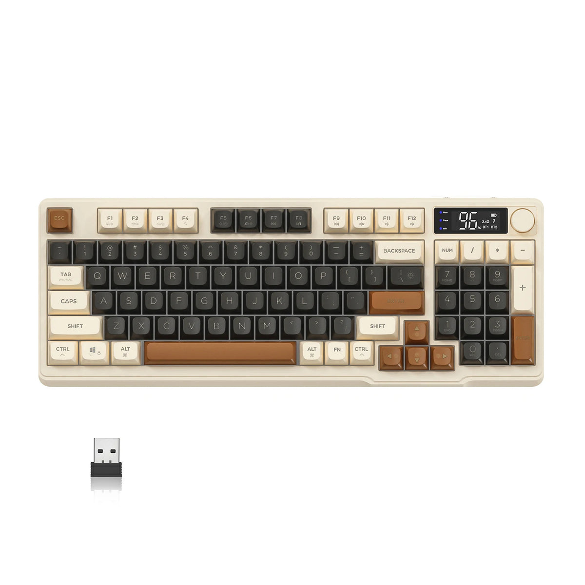 Attack Shark Wireless Gaming Keyboard With Screen And Knob