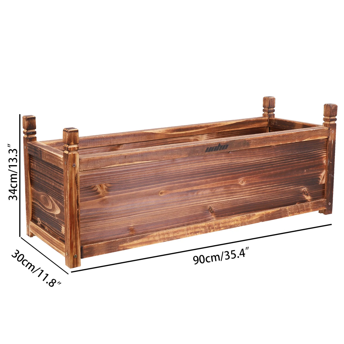Outdoor Wooden Raised Garden Planter Bed For Flowers And Vegetables