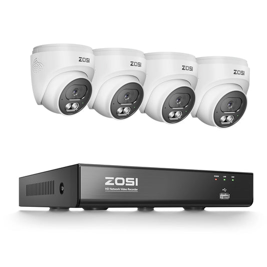 ZOSI AI PoE Security Camera System With Eight Channel NVR