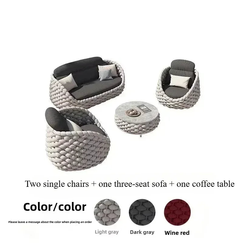 All Weather PE Rattan Outdoor Bistro Conversation Set