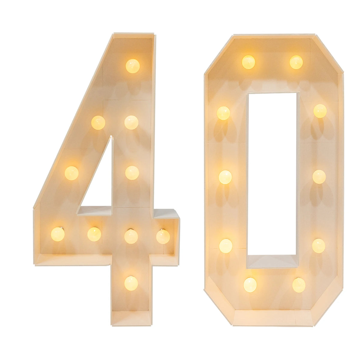 LED Light Up Numbers for Birthday Party Decorations