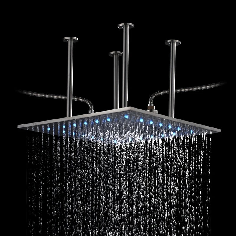 Shinesia LED Rainfall Shower Head With Changing Lights