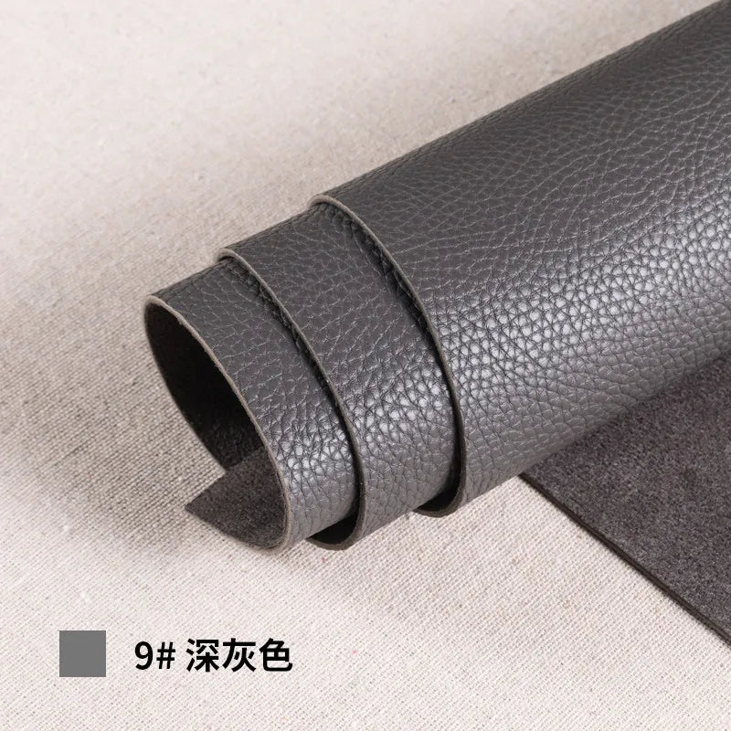 Thickened Soft PU Suede Lychee Faux Leather Sewing Fabric
