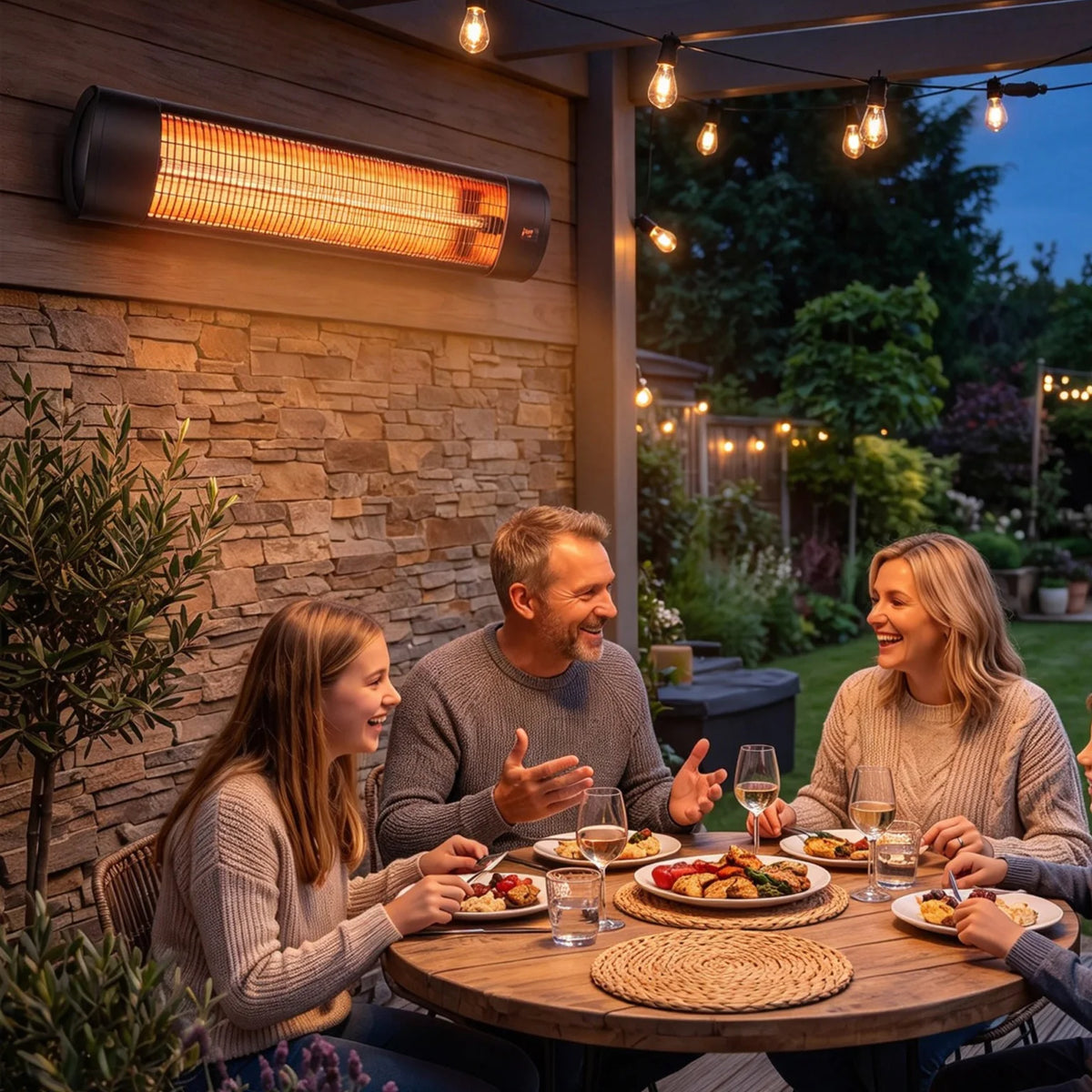 GAOMON Carbon Fiber Infrared Outdoor Patio Heater With Remote