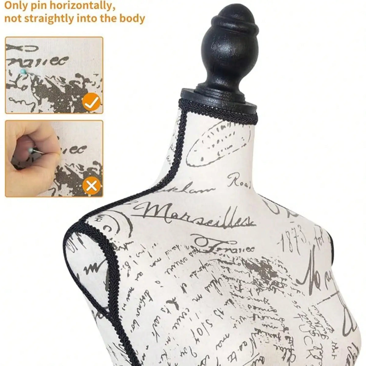 Female Mannequin Dress Form Torso With Adjustable Tripod Stand