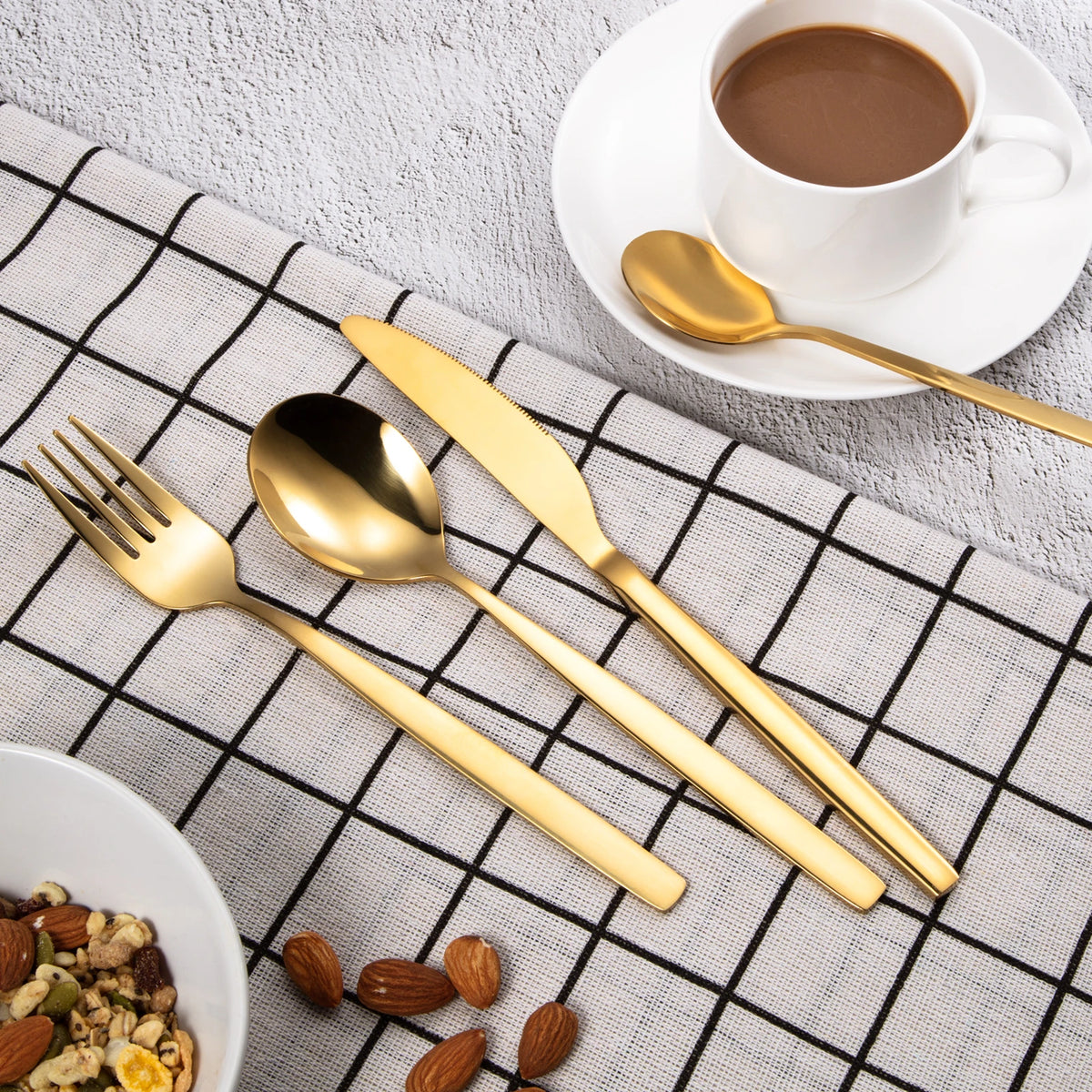 HiMISS 316L Stainless Steel Flatware Set for Home and Dining