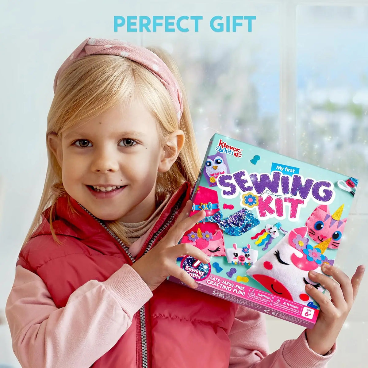 Joyfy Kids Sewing Kit With Easy Beginner DIY Sewing Projects