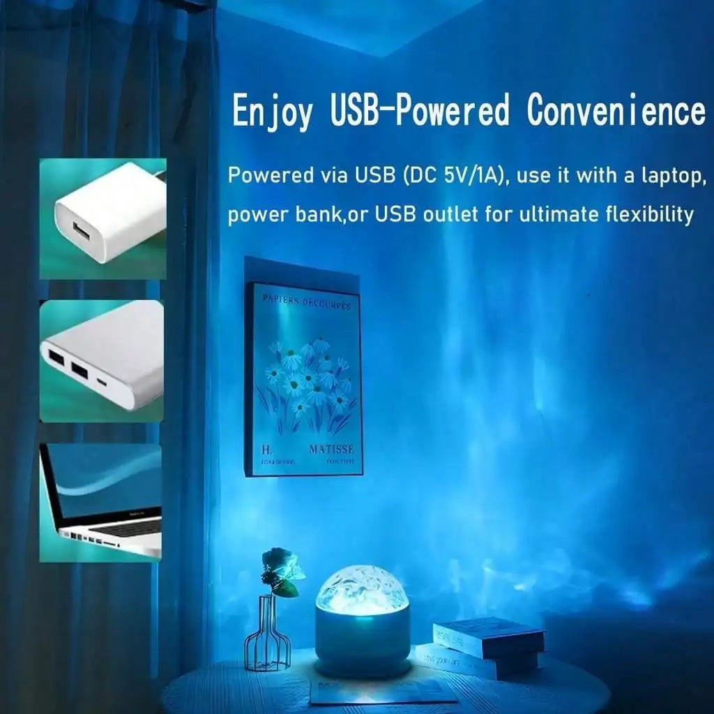 Romantic Water Ripple Light Projector With Remote Control