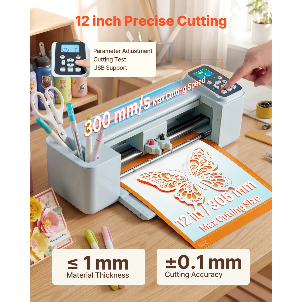 SucceBuy Vinyl Cutter With Touchscreen And Built In Design Resources